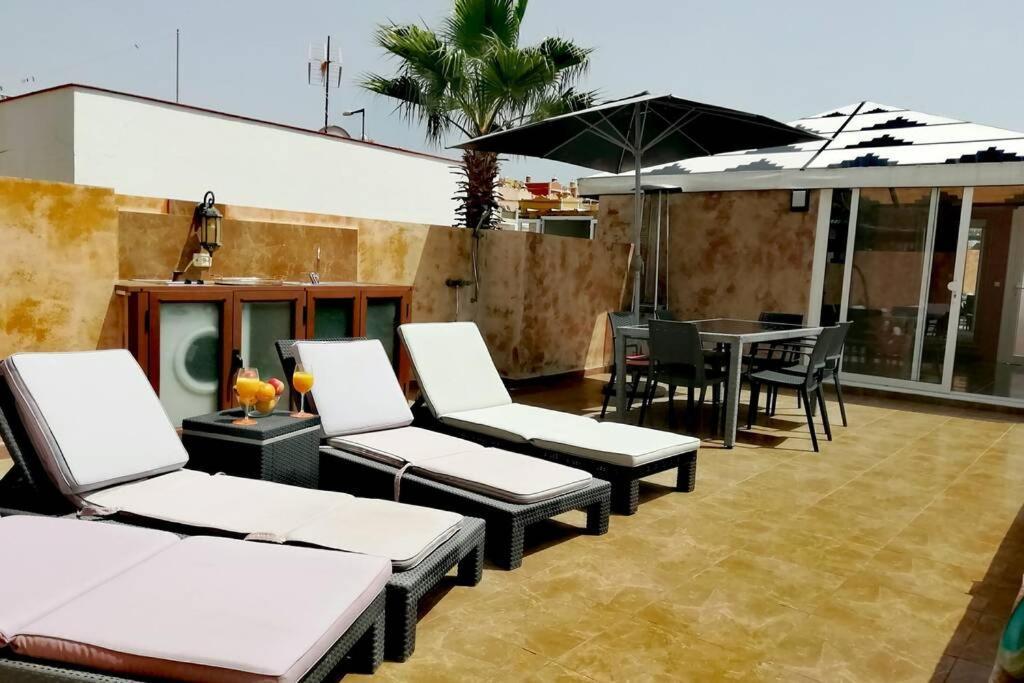 Semi-Detached Villa Sea Views, Huge Terrace, Close Beach Palm-mar Ngoại thất bức ảnh